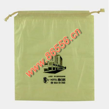02-chuan-sheng-dai黄色塑料穿绳束口袋